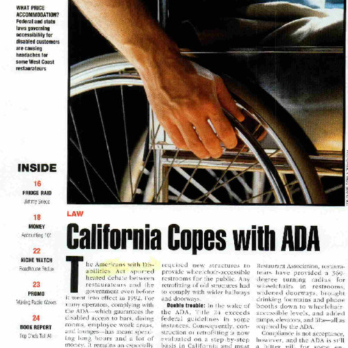 California copes with ADA